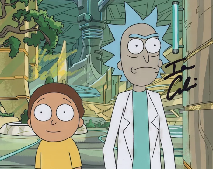 Rick and Morty autograph
