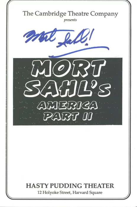 Mort Sahl autograph