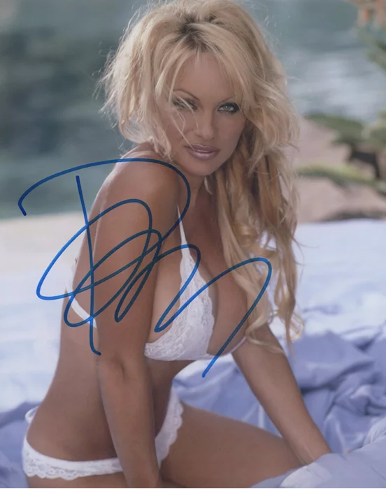 Pamela Anderson autograph