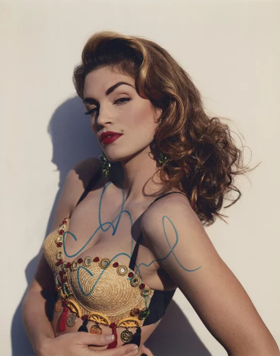 Cindy Crawford autograph