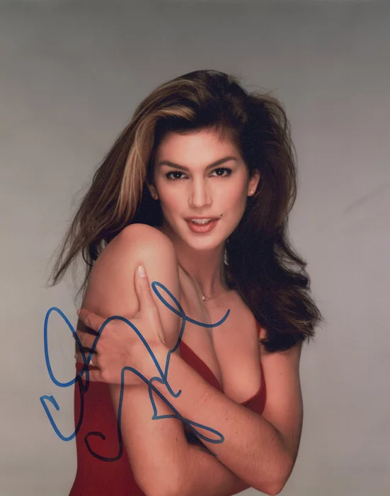 Cindy Crawford autograph