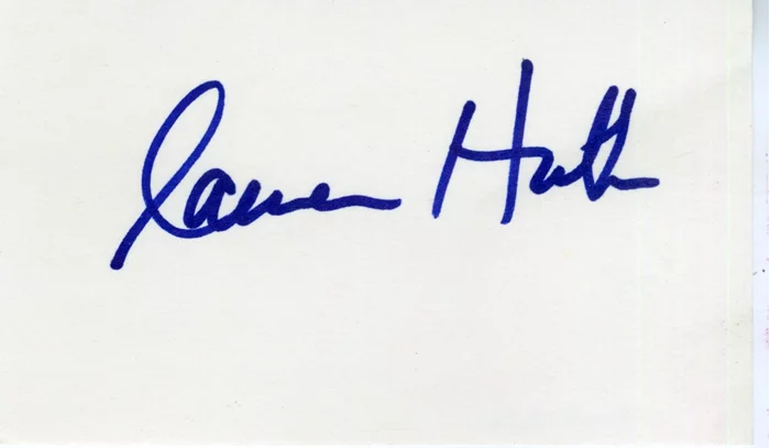 Lauren Hutton autograph