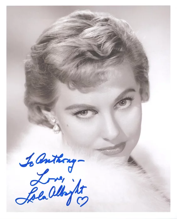 Lola Albright autograph