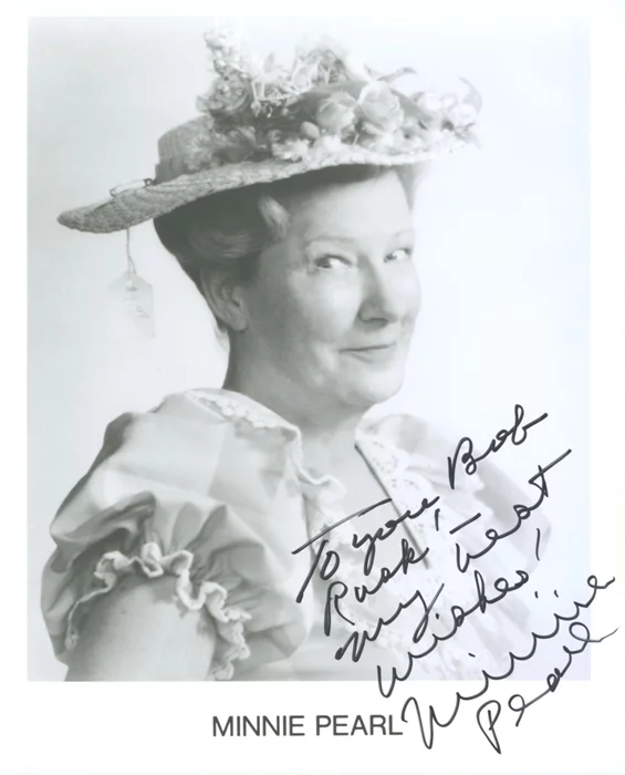 Minnie Pearl autograph
