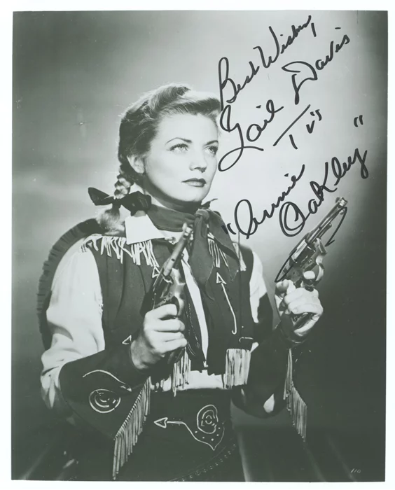 Gail Davis autograph