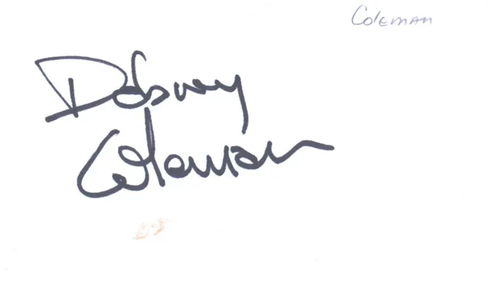 Dabney Coleman autograph