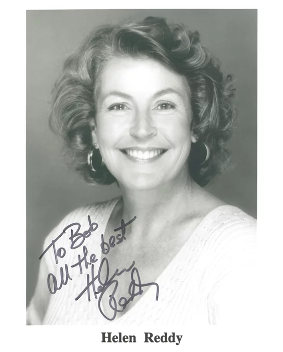 Helen Reddy autograph
