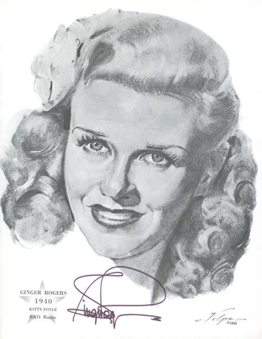 Ginger Rogers autograph