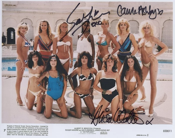 James Bond's Octopussy autograph
