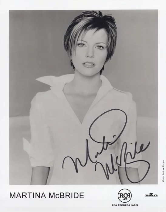 Martina McBride autograph
