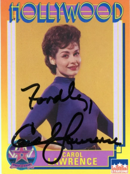 Carol Lawrence autograph