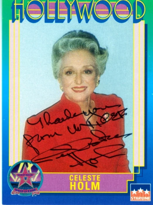 Celeste Holm autograph