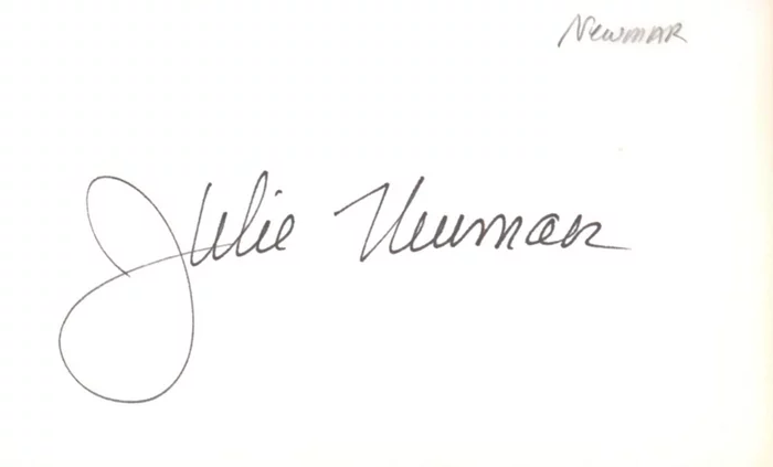 Julie Newmar autograph