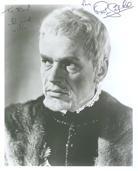 Paul Scofield autograph