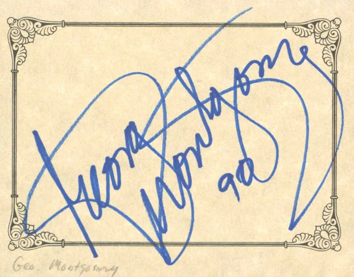 George Montgomery autograph