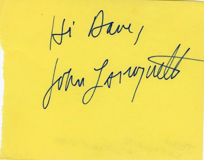 John Larroquette autograph
