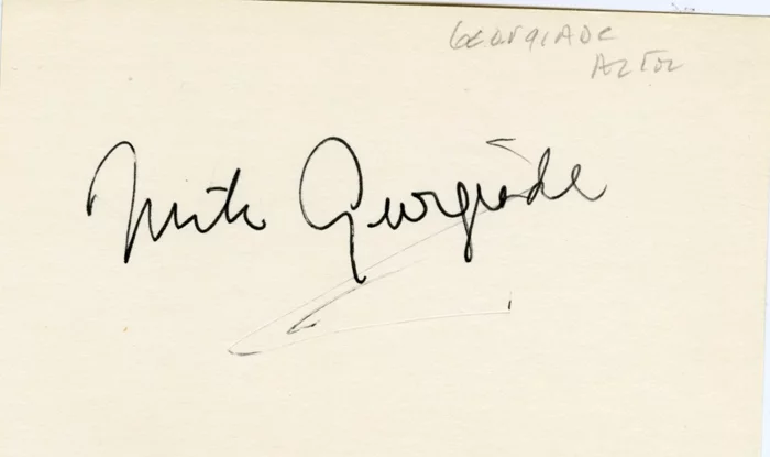 Nicholas Georgiade autograph