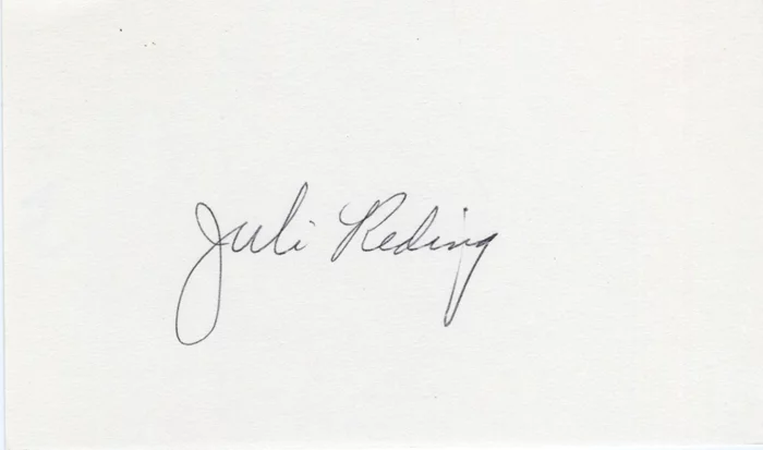 Juli Reding autograph