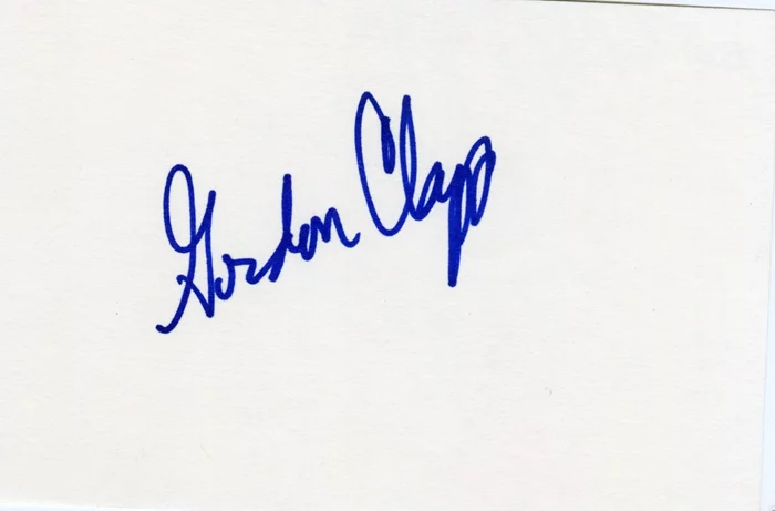 Gordon Clapp autograph