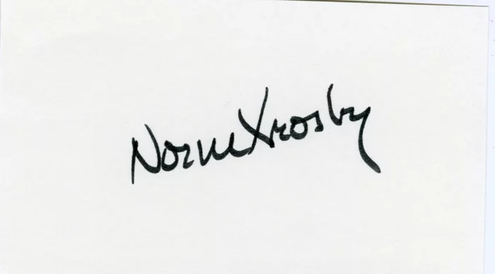 Norm Crosby autograph