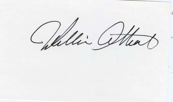 William Atherton autograph