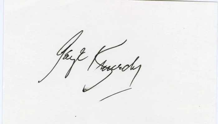 George Kennedy autograph