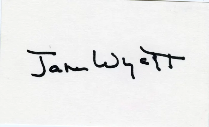 Jane Wyatt autograph