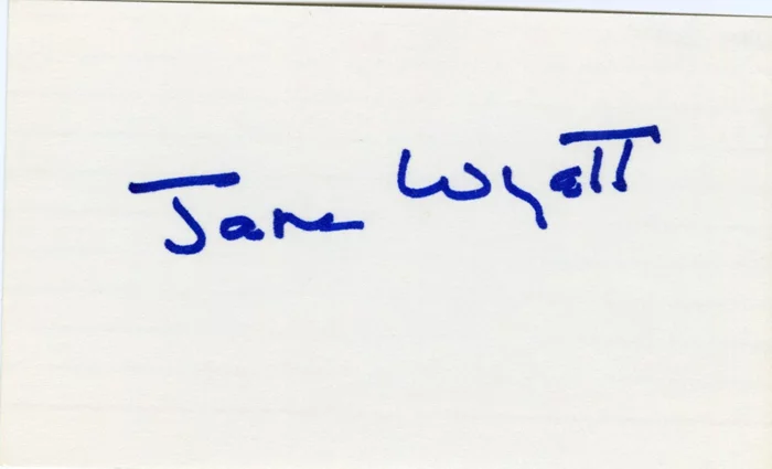 Jane Wyatt autograph
