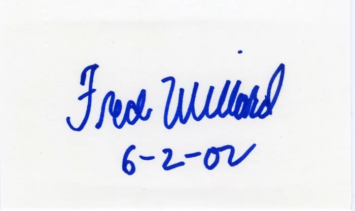 Fred Willard autograph