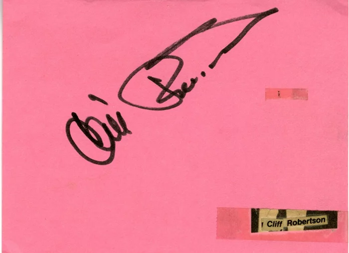 Cliff Robertson autograph