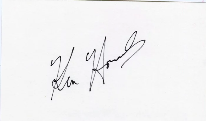 Ken Howard autograph