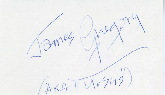 James Gregory autograph
