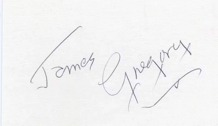 James Gregory autograph
