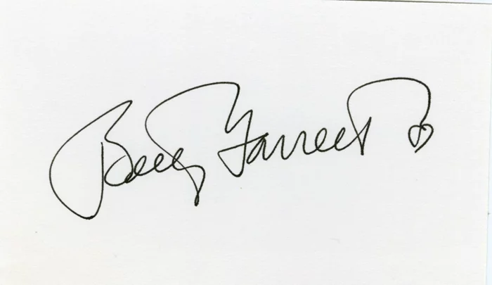 Betty Garrett autograph