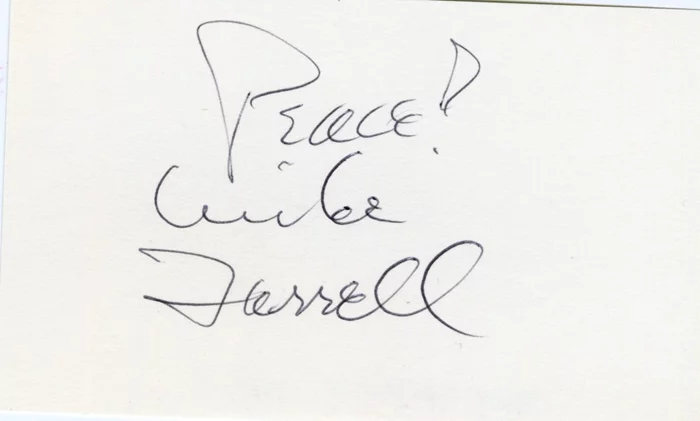 Mike Farrell autograph