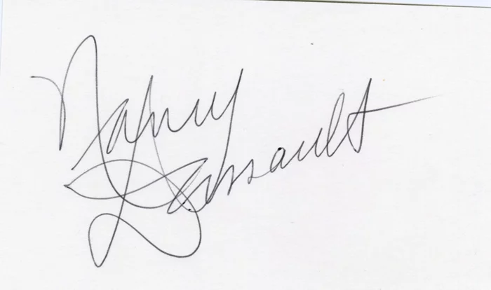 Nancy Dussault autograph
