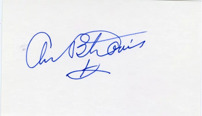 Ann B. Davis autograph