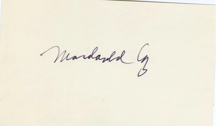 Macdonald Carey autograph