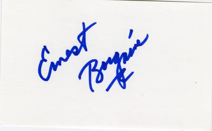 Ernest Borgnine autograph