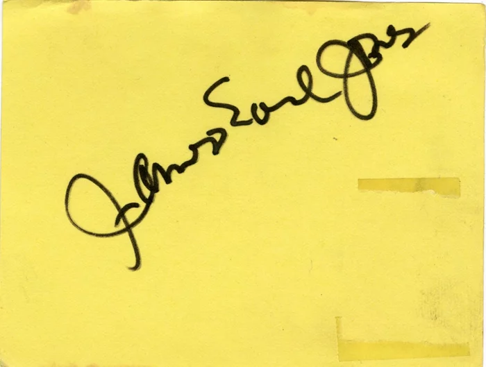James Earl Jones autograph