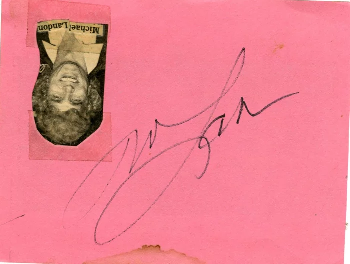 Michael Landon autograph