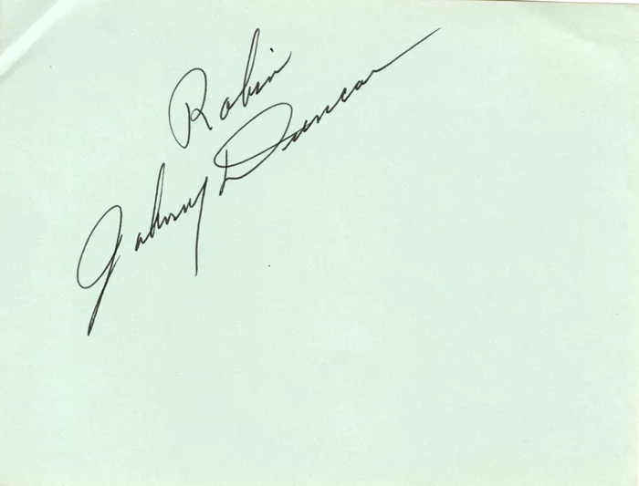 Johnny Duncan autograph