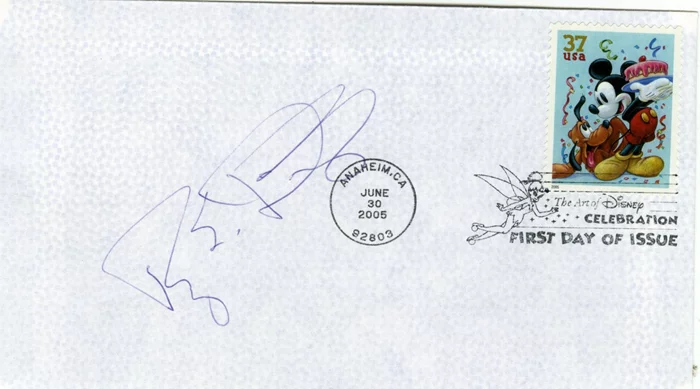 Roy E. Disney autograph