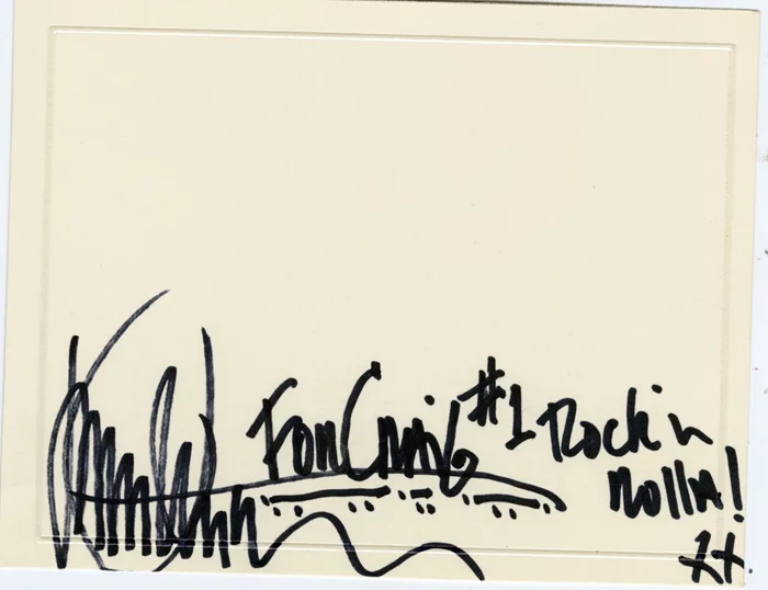 Tom Petersson autograph