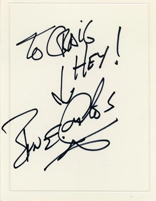 Bun E. Carlos autograph