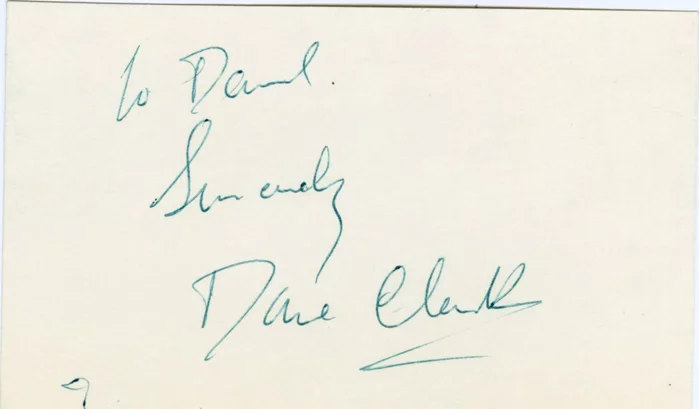 Dane Clark autograph