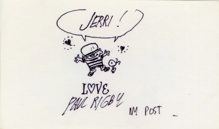 Paul Rigby autograph