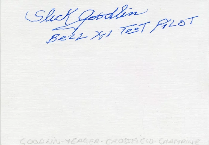 Slick Goodlin autograph