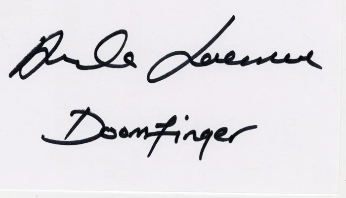 Amanda Lawrence autograph