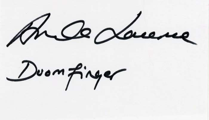Amanda Lawrence autograph